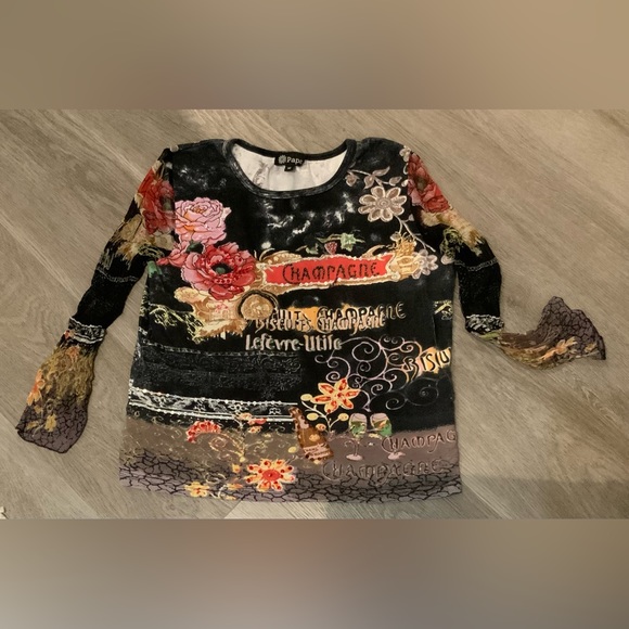 ๐3/$15 ๐ PAPA medium mesh sleeve tshirt. 100% cotton. - Picture 1 of 6